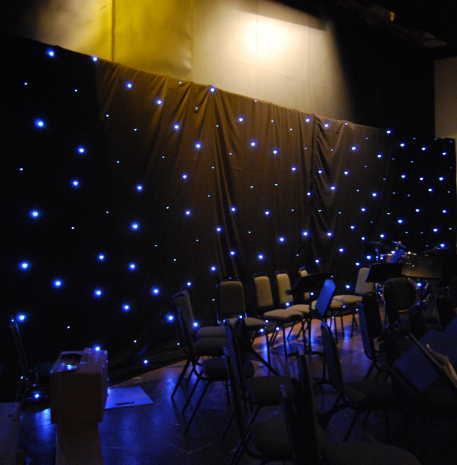 Starcloth Drapes In Black Or Ivory For Hire By Deckstar Deluxe In Starcloth Drapes In Black Or Ivory For Hire By Deckstar Deluxe In